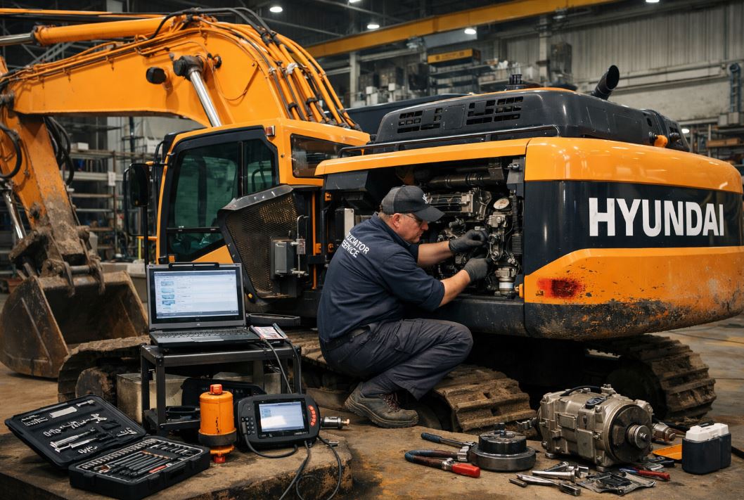 تعمیرات تخصصی بیل مکانیکی هیوندای